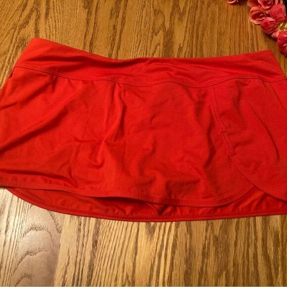 Athleta Orange Athletic Skort - Picture 3 of 9